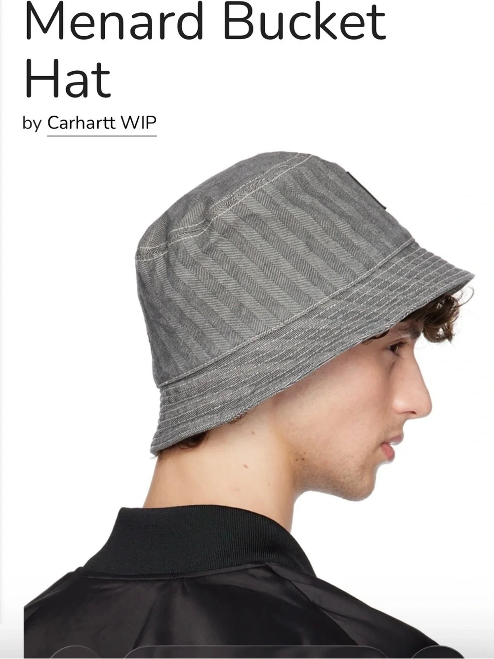 Carhartt Gray Menard Bucket Hat Men’s Medium to Large Cotton
